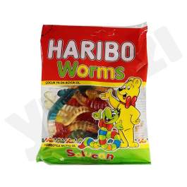 Haribo Worms Gummy Candy 80 Gm