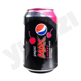 Pepsi Max Cherry No Sugar Can 330Ml